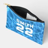 Blauw Zwembad Sport Foto Etui (Open)