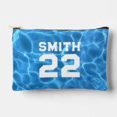 Blauw Zwembad Sport Foto Etui (Voorkant)