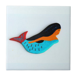 blauw zwembad tegeltje