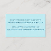 Blauw Zwembad Water Zwemlessen Visitekaartje (Achterkant)