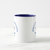 Blauw Zwemteam Gepersonaliseerd Zwemmer Mok (Midden)