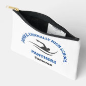 Blauw Zwemteam Gepersonaliseerde Zwemmer Etui (Open)