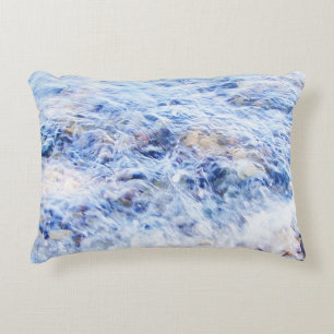 Blauw zwemwater accent kussen