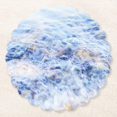 Blauw zwemwater kartonnen onderzetters (Voorkant)