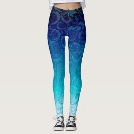 Blauw zwemwater leggings