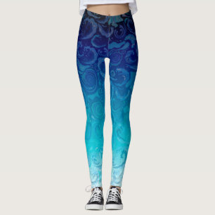 Blauw zwemwater leggings