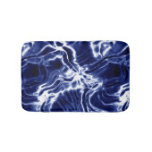 Blauw zwieppatroon badmat (Voorkant)