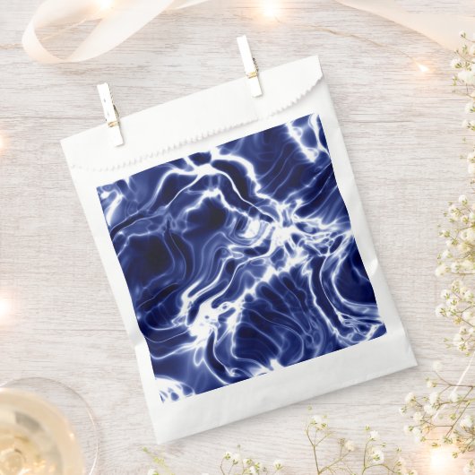 Blauw zwieppatroon bedankzakje (Geknipt)