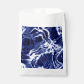 Blauw zwieppatroon bedankzakje (Voorkant)