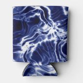 Blauw zwieppatroon blikjeskoeler (Voorkant)