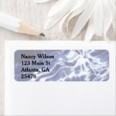 Blauw zwieppatroon etiket (Insitu)