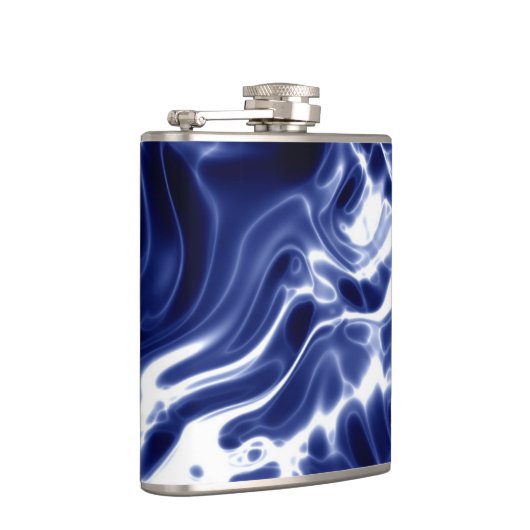 Blauw zwieppatroon heupfles (Rechts)