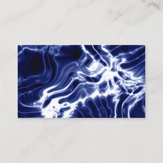 Blauw zwieppatroon plaatskaartje (Achterkant)