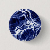 Blauw zwieppatroon ronde button 3,2 cm (Voorkant)