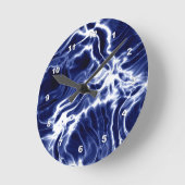 Blauw zwieppatroon  ronde klok (Hoek)