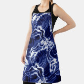 Blauw zwieppatroon schort (Insitu)