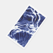 Blauw zwieppatroon servet (Hoek)