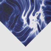 Blauw zwieppatroon tissuepapier (Detail)