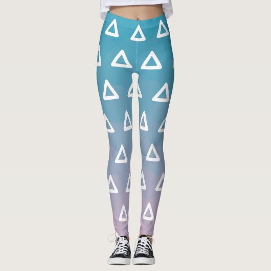 Blauwachtig Paarse Leggings (Voorkant)