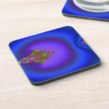 Blauwachtig stromend fractal