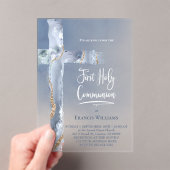 blauwagaat | Eerste communie Acryl Uitnodigingen (Insitu (Draagbaar))