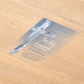 blauwagaat | Eerste communie Acryl Uitnodigingen (Laagn)