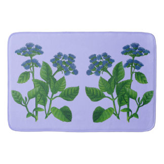 blauwbaardbloemdruk badmat
