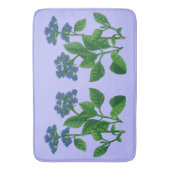 blauwbaardbloemdruk badmat (Voorkant Verticaal)