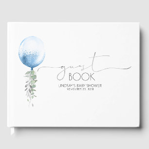 Blauwballon Garland Baby shower Guest Book Gastenboek