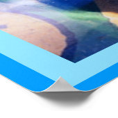 Blauwballonkunst Poster (Hoek)