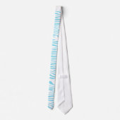 Blauwbandpatroon met Zebra Stropdas (Achterkant)
