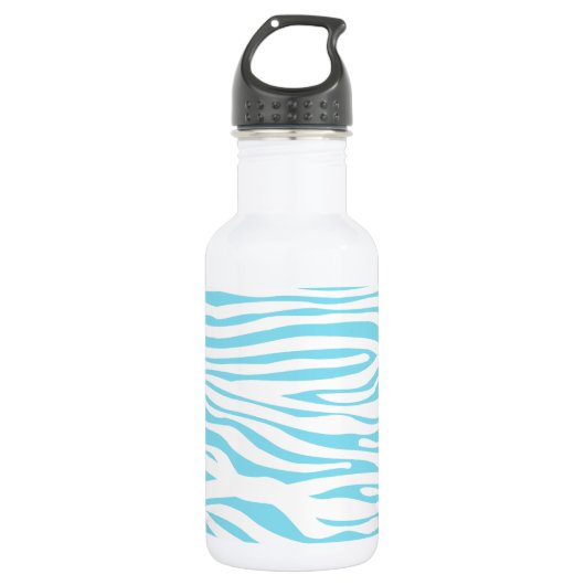 Blauwbandpatroon met Zebra Waterfles (Voorkant)