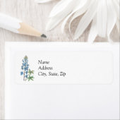 Blauwbeen 4 van lijn en was etiket (Insitu)