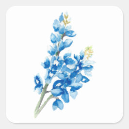 Blauwbeen 4 vierkante sticker