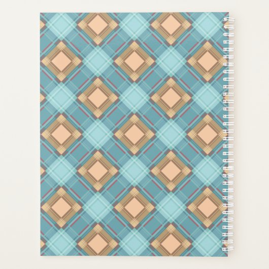 Blauwbeige vlecht planner (Achterkant)