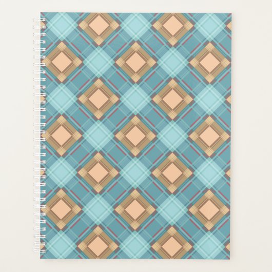 Blauwbeige vlecht planner (Voorkant)