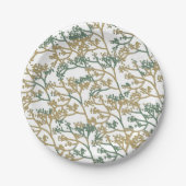 Blauwbeige vulling papieren bordje (Voorkant)