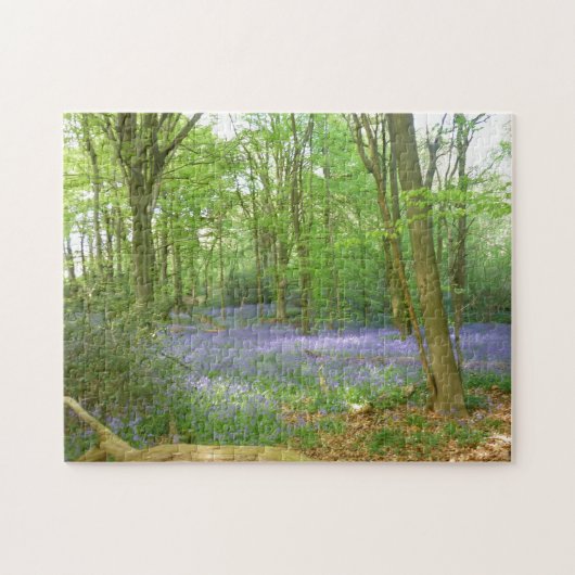 Blauwbellen in Bossen Legpuzzel (Horizontaal)