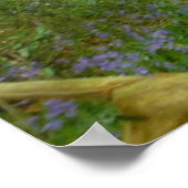 Blauwbellen in Bossen Poster (Hoek)
