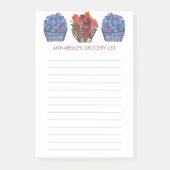 Blauwbes aardbeienmandjes — boodschappenlijstje post-it® notes (Voorkant)