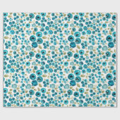 Blauwbes afdrukpapier cadeaupapier (Vlak)