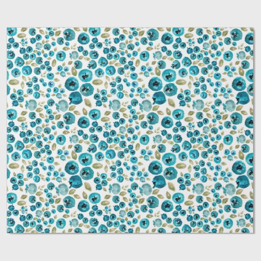 Blauwbes afdrukpapier cadeaupapier (Vlak)