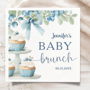 Blauwbes Baby Brunch Jongens Baby Shower Papier Servet