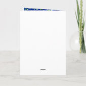 Blauwbes Baby shower Dank u wel Bedankkaart (Achterkant)