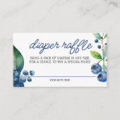 Blauwbes Baby shower Diaper Raffle Informatiekaartje (Voorkant)