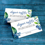 Blauwbes Baby shower Diaper Raffle Informatiekaartje<br><div class="desc">Deze Kaart Blauwbes Baby shower Diaper Raffle Enclosure is ideaal voor elk baby shower met de blauwbes. Deze diapluierkaart is voorzien van waterverf bosbessen en groen voor een bessen zoete douche!</div>