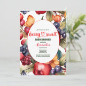 Blauwbes Baby shower Kaart (Staand voorkant)