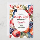 Blauwbes Baby shower Kaart (Voorkant)