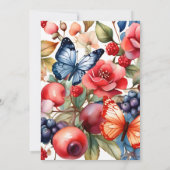 Blauwbes Baby shower Kaart (Achterkant)