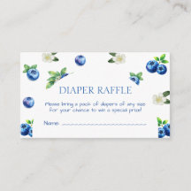 Blauwbes Baby Shower Luier Raffle Ticket